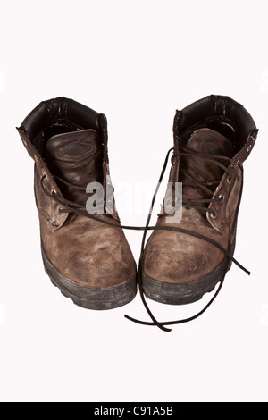 Work boots Stock Photo