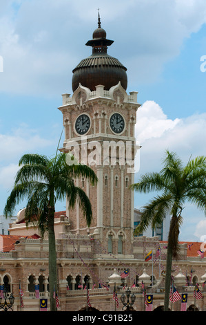 View of Sultan Abdul Samad Building, Kuala Lumpur, Malaysia, Asia Stock Photo