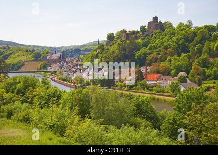 Saarburg on Saar, Rhineland-Palatinate, Germany, Europe Stock Photo