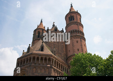 St. Peter's Cathedral, East chancel, Worms, Rhenish Hesse, Rhineland-Palatinate, Germany, Europe Stock Photo