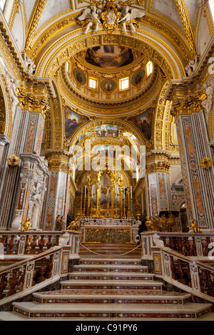 Basilica Cathedral at Monte cassino Abbey Stock Photo