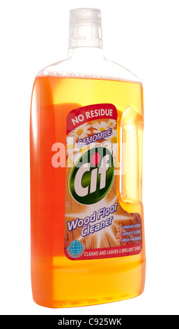 Bottle of Cif Camomile no residue wood floor cleaner Stock Photo - Alamy