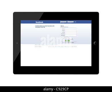 Facebook, social network, homepage with login mask, logo, internet