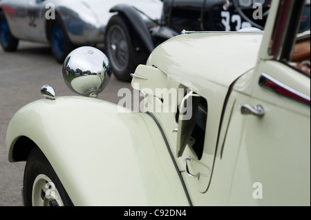 The Citroen Traction Avant is a French motor car that was produced from the mid 1930s to the mid 1950s. It was one of the first Stock Photo