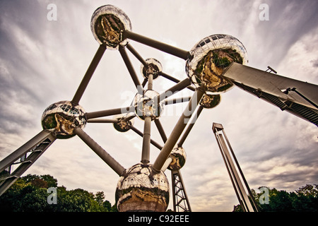 Low angle view of public sculpture Stock Photo