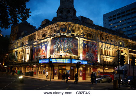 Shaftsbury Theatre London Stock Photo: 4495799 - Alamy