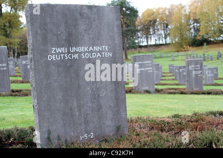 Graves of unknown german soldiers in Cannock Chase, UK Stock Photo