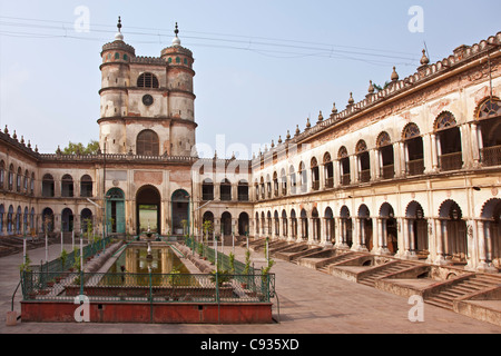 Lying 35 miles north of Kolkata  on the banks of the Hooghly River is the impressive Hugli Imambara building. Stock Photo