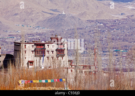 India, Ladakh, Stok. Stok Palace, home to the Queen of Ladakh. Stock Photo