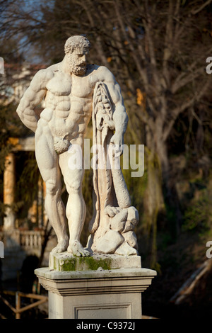 Italy, Veneto, Vicenza, Western Europe;  Statue of Hercules Stock Photo