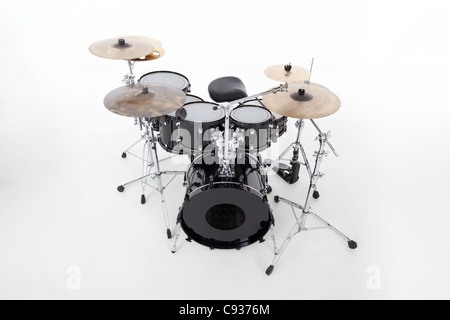 studio image of drums on white background Stock Photo