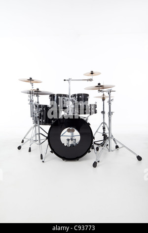 studio image of drums on white background Stock Photo