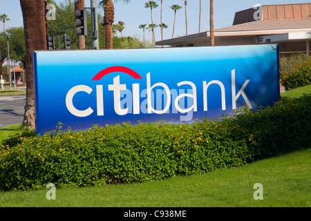 Citibank sign Stock Photo