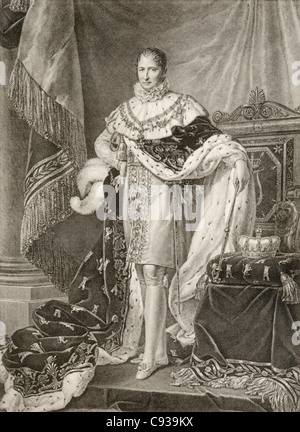 Joseph-Napoléon Bonaparte, brother of Napoleon Bonaparte crowned as ...