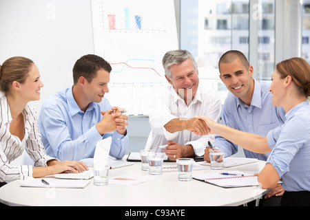 Business people in meeting Stock Photo
