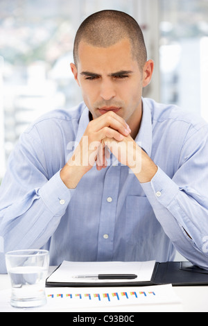 Serious young businessman Stock Photo