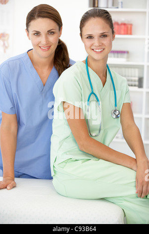 Female hospital doctors Stock Photo