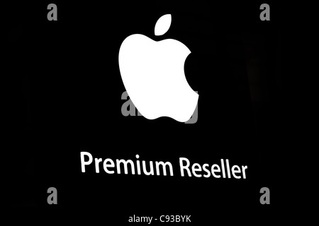 The logo for Apple Mac's operating system displayed by a premium ...