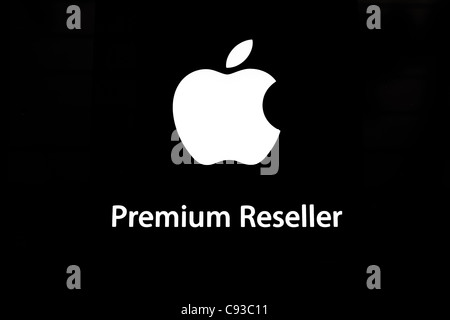 The logo for Apple Mac's operating system displayed by a premium ...