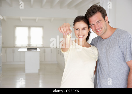 Couple in new home Stock Photo
