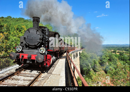 Historic train: Le Truffadou, France. Stock Photo