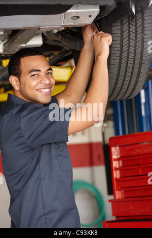 Mechanic at work Stock Photo