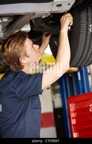 Mechanic at work Stock Photo