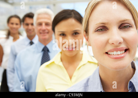 Mixed group business people Stock Photo