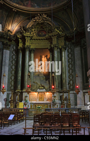 Church of St Sulpice, Paris, France. Rococo Lady Chapel Stock Photo