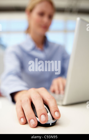 Businesswoman , laptop Stock Photo