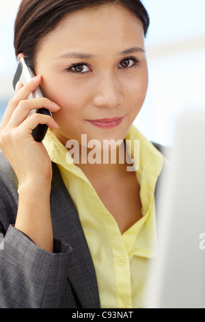 Young businesswoman at work Stock Photo