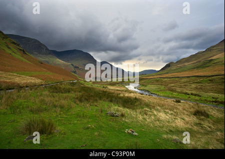 Honnister Pass in the Lake District Stock Photo