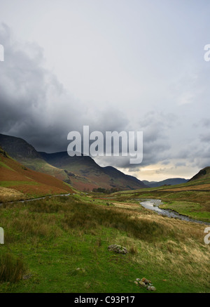 Honnister Pass in the Lake District Stock Photo