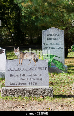 Welcome to the  Extinct Graveyard in America Stock Photo