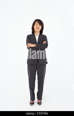 Portrait of business woman in suit Stock Photo