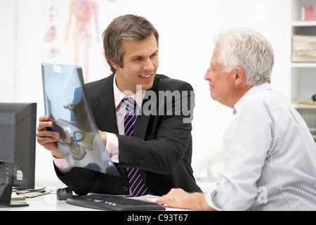 Doctor with senior patient Stock Photo