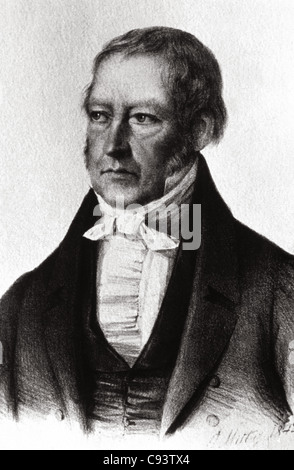 Georg Wilhelm Friedrich Hegel (1770-1831). German philosopher. Stock Photo