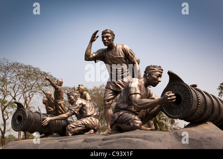 India, Assam, Jorhat, memorial honouring general Lachit Borphukan protecting Ahom Kingdon in Battle of Saraighat Stock Photo