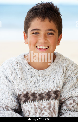 Portrait teenage boy outdoors Stock Photo