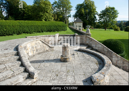 The ruins of Jumièges abbey along the route des abbayes in the Seine Valley of Normandy, France Stock Photo