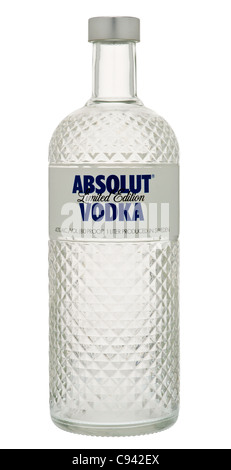 Bottle of Limited Edition Absolut Vodka Stock Photo