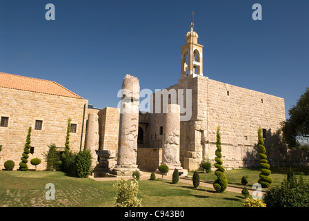 Deir al-Kalaa (Monastery of the Fortress), Beit Mery, Metn, Mount Lebanon, Lebanon. Stock Photo