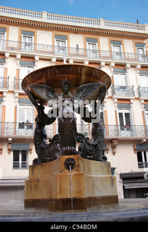 Fountain of the Three Graces, Place de la Trinité, Toulouse,  Haute-Garonne, Midi- Pyréneés, Occitanie, France Stock Photo