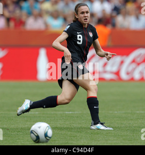 Heather O'Reilly of the United States in action during a 2011 FIFA Women's World Cup quarterfinal soccer match against Brazil. Stock Photo