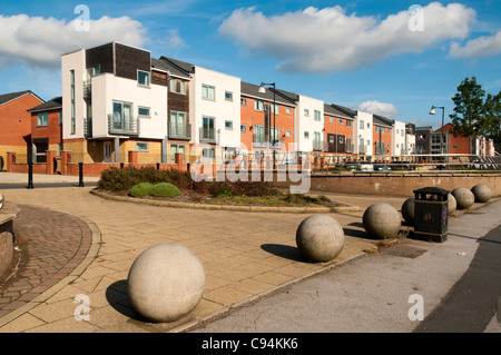 Modern contemporary housing development in Beswick, East Manchester, England, UK Stock Photo