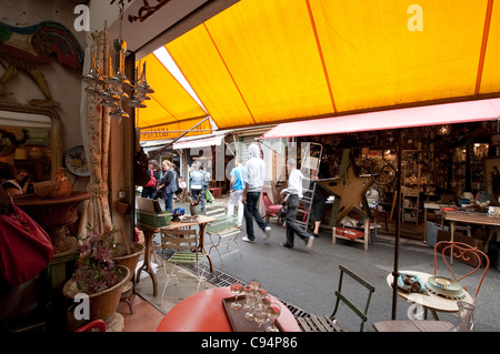 The Flea Market of Paris Saint-Ouen near Paris, France Stock Photo