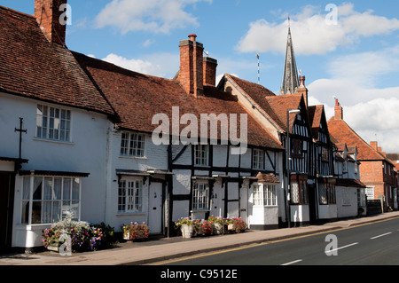 High Street, Henley in Arden, Warwickshire, England, UK Stock Photo