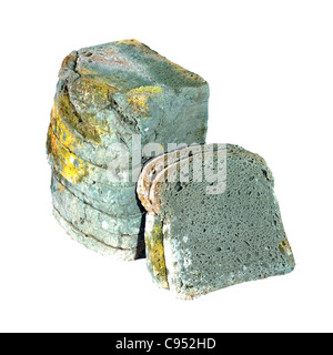 moldy sliced  bread Stock Photo