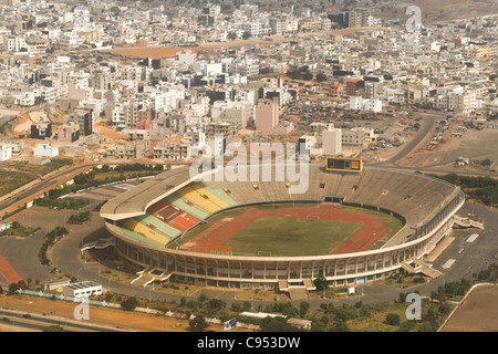 Aerial view of the stade Leopold Sedar Senghor stadium in Dakar, Senegal. Stock Photo