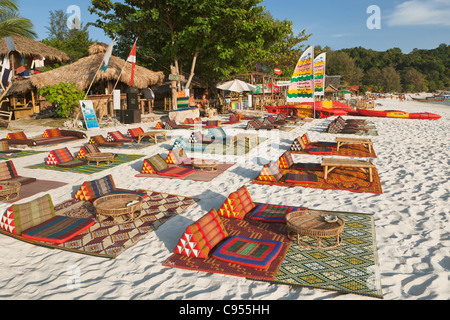 Mats And Pillows On The Beach On Ko Lipe Island Thailand Stock